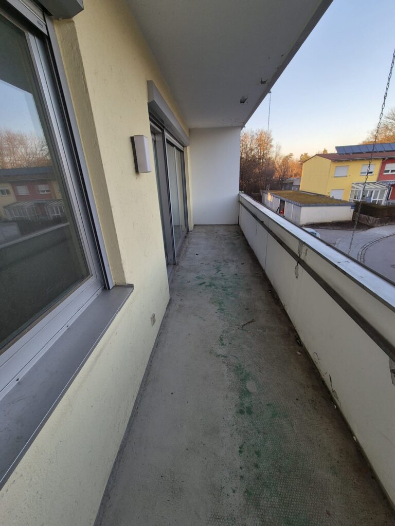 Wohnungsauflösung München Schwabing Balkon nachher 