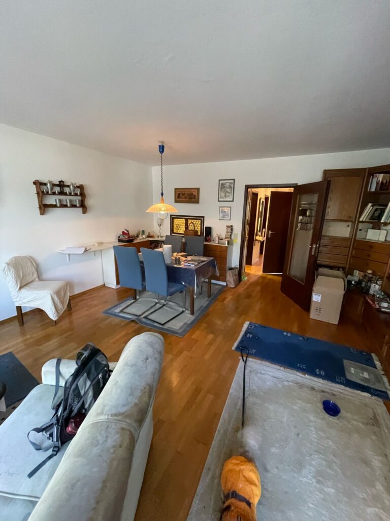 Entrümpelung München Wohnzimmer vorher